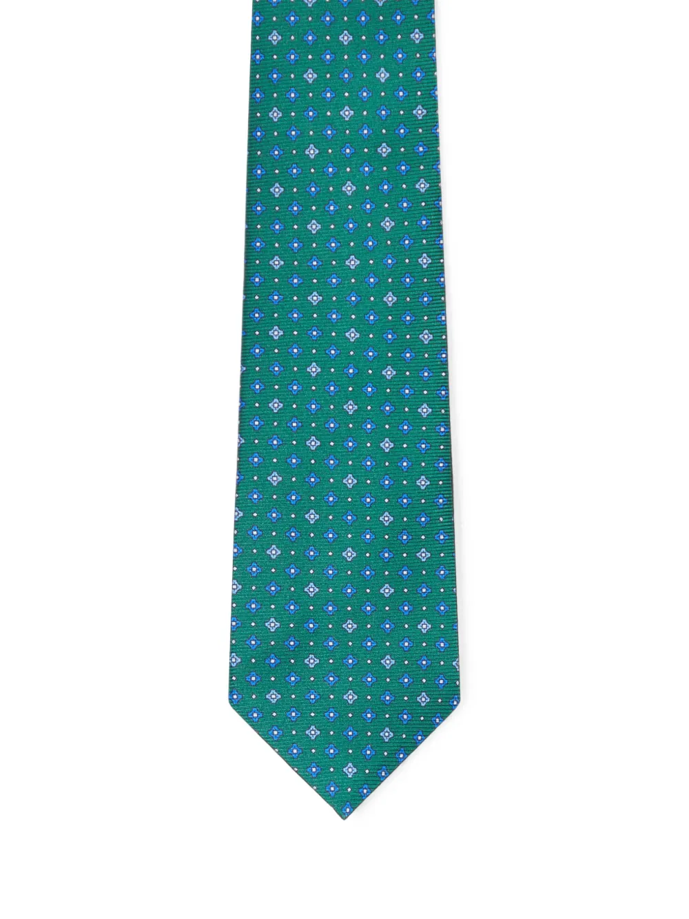 Kiton Stropdas met geometrische print Groen