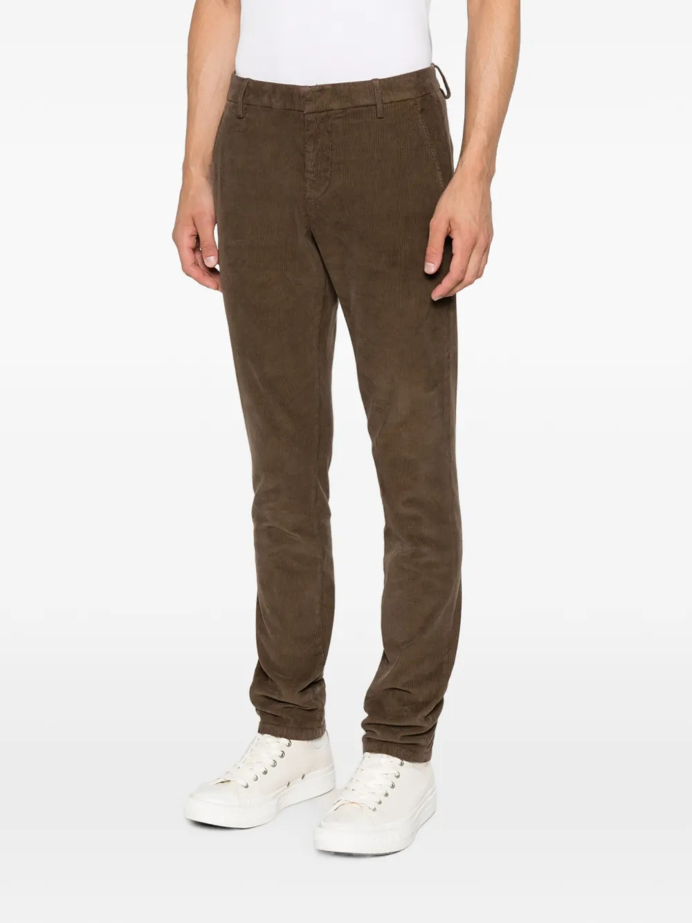 DONDUP Ribfluwelen broek Bruin