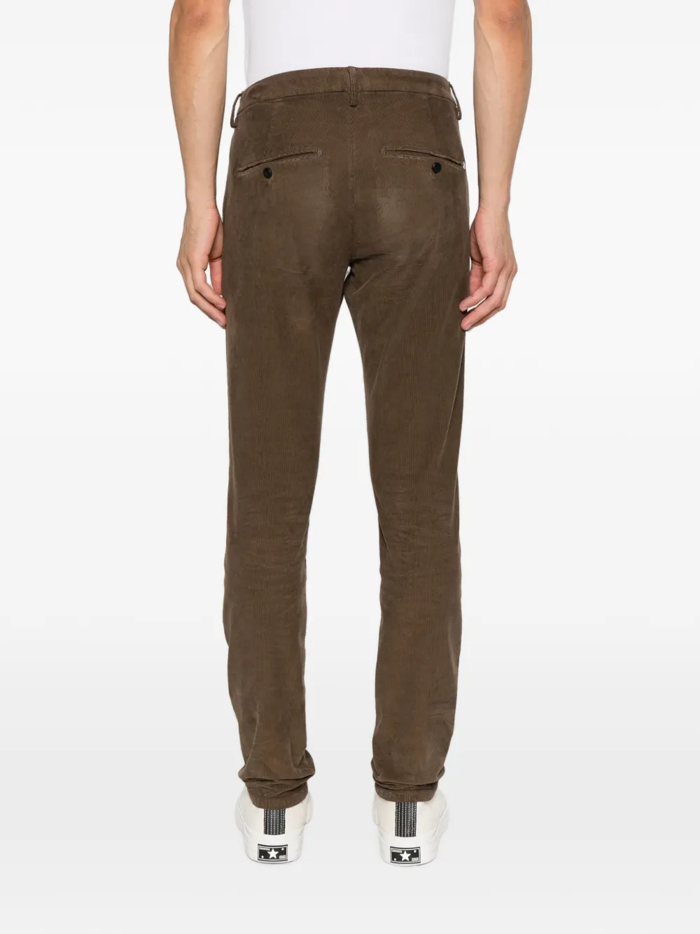 DONDUP Ribfluwelen broek Bruin