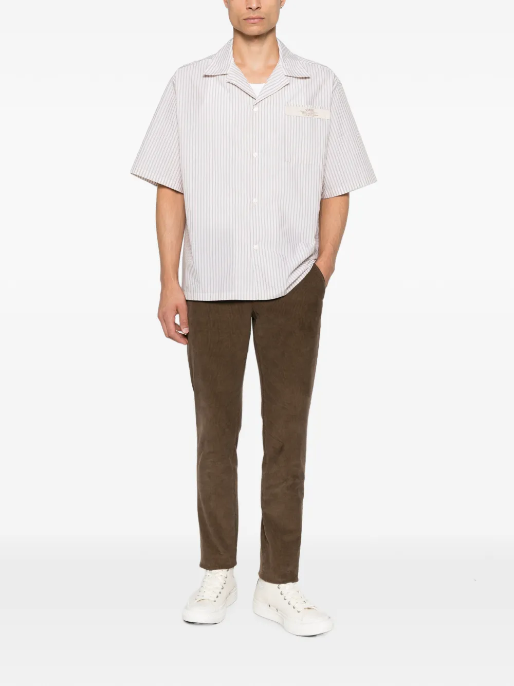 DONDUP Ribfluwelen broek Bruin