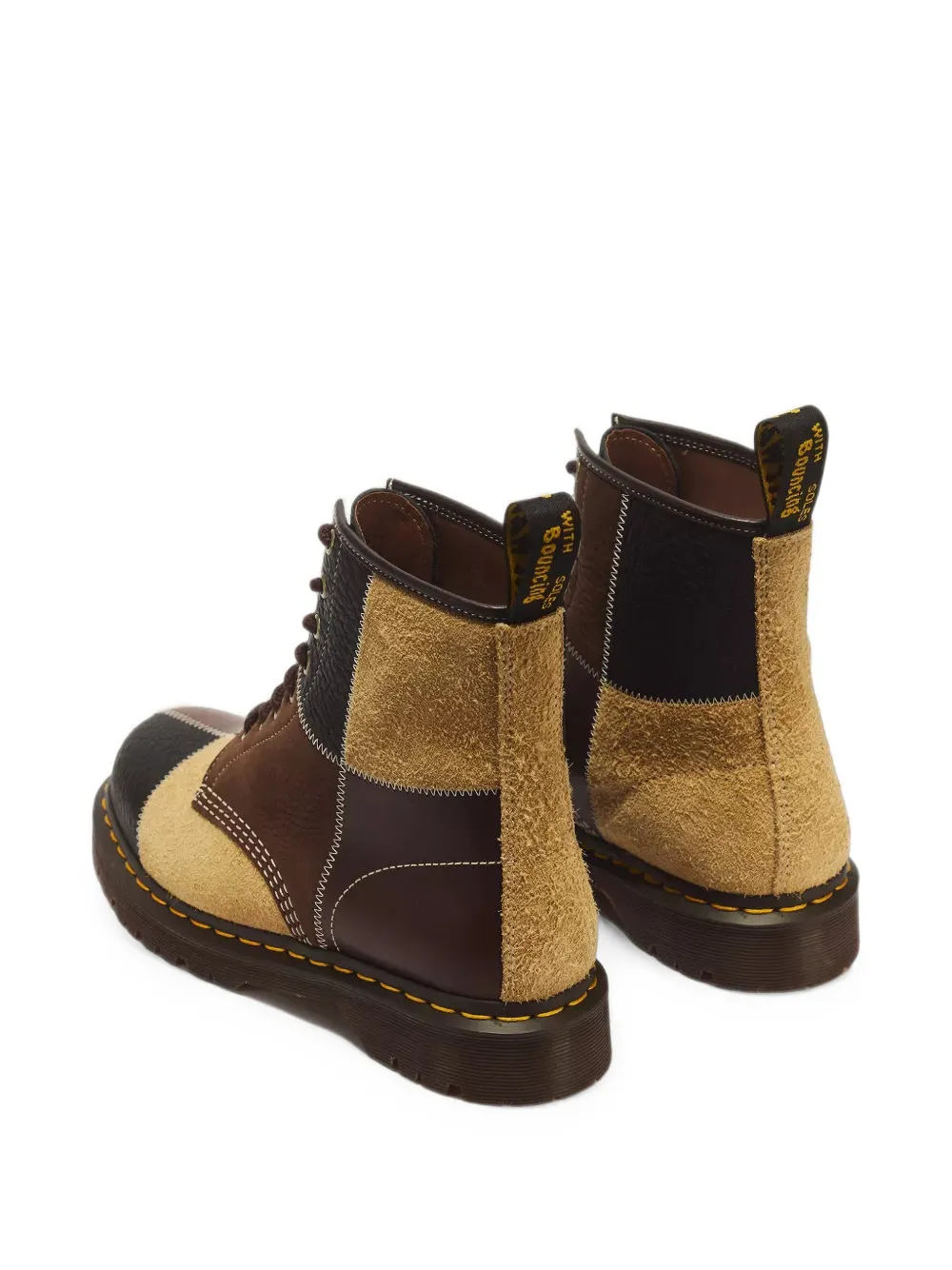 Dr. Martens 1460 Patchwork lace-up boots Bruin