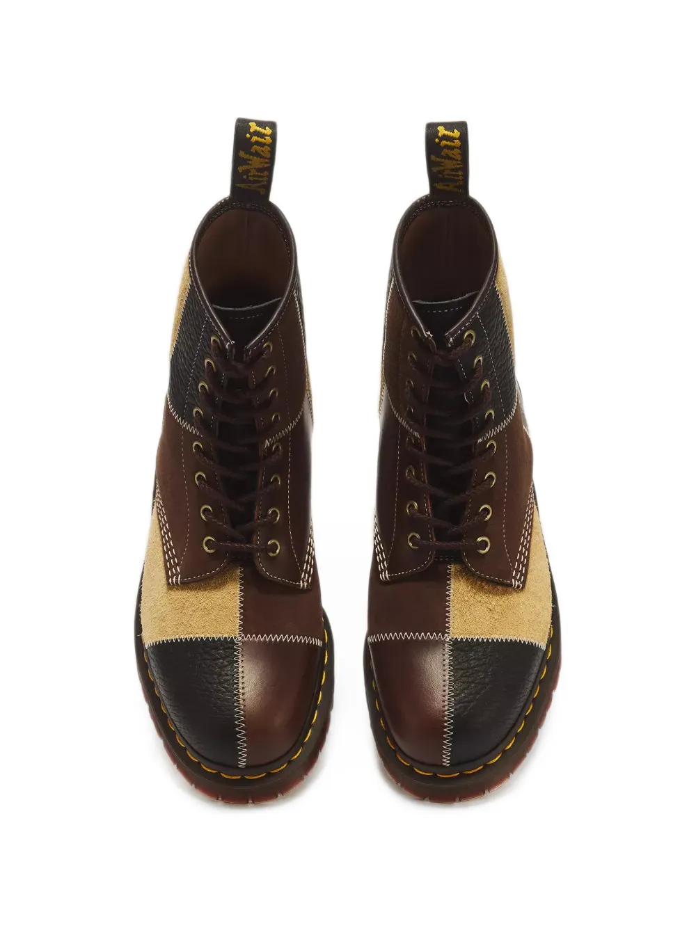 Dr. Martens 1460 Patchwork lace-up boots Bruin