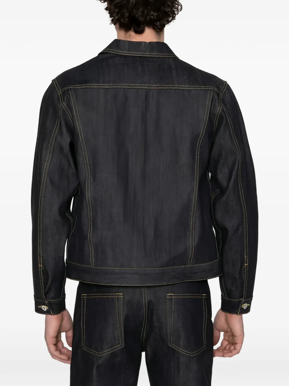 Naked and Famous Guardian II denim jack Blauw