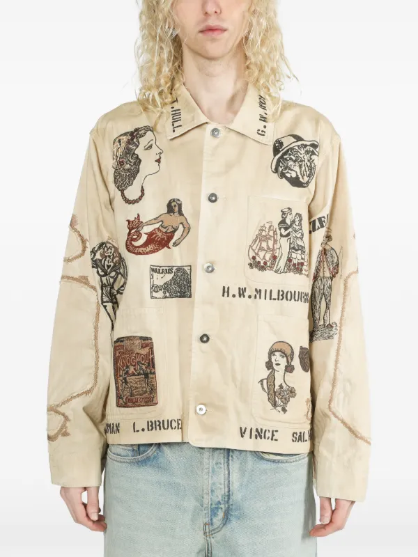Samuel Zelig Duffle Chore Jacket | Neutrals | FARFETCH