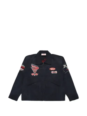 Supreme License Plate Denim Jacket | Blue | FARFETCH IN