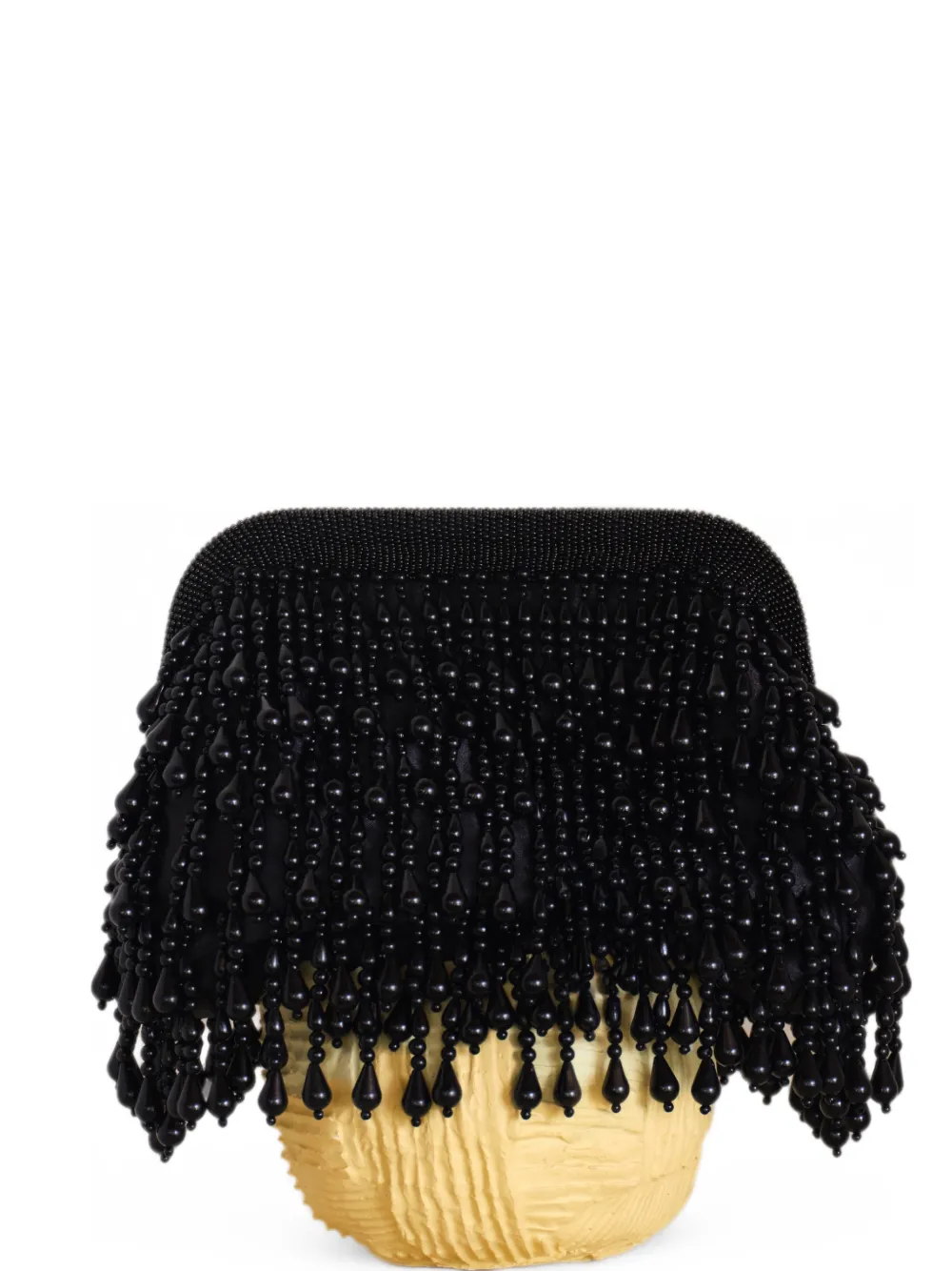 Simon Miller beaded drop clutch bag - Schwarz