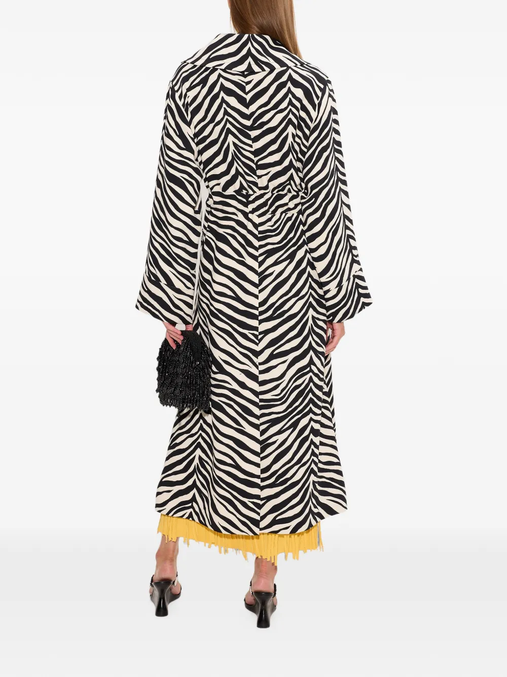 Simon Miller Djinn jas met zebraprint Wit