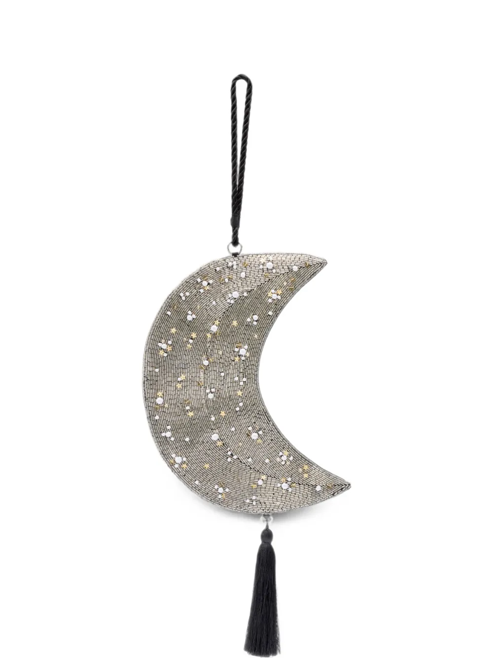 Simon Miller beaded crescent wristlet bag - Silber