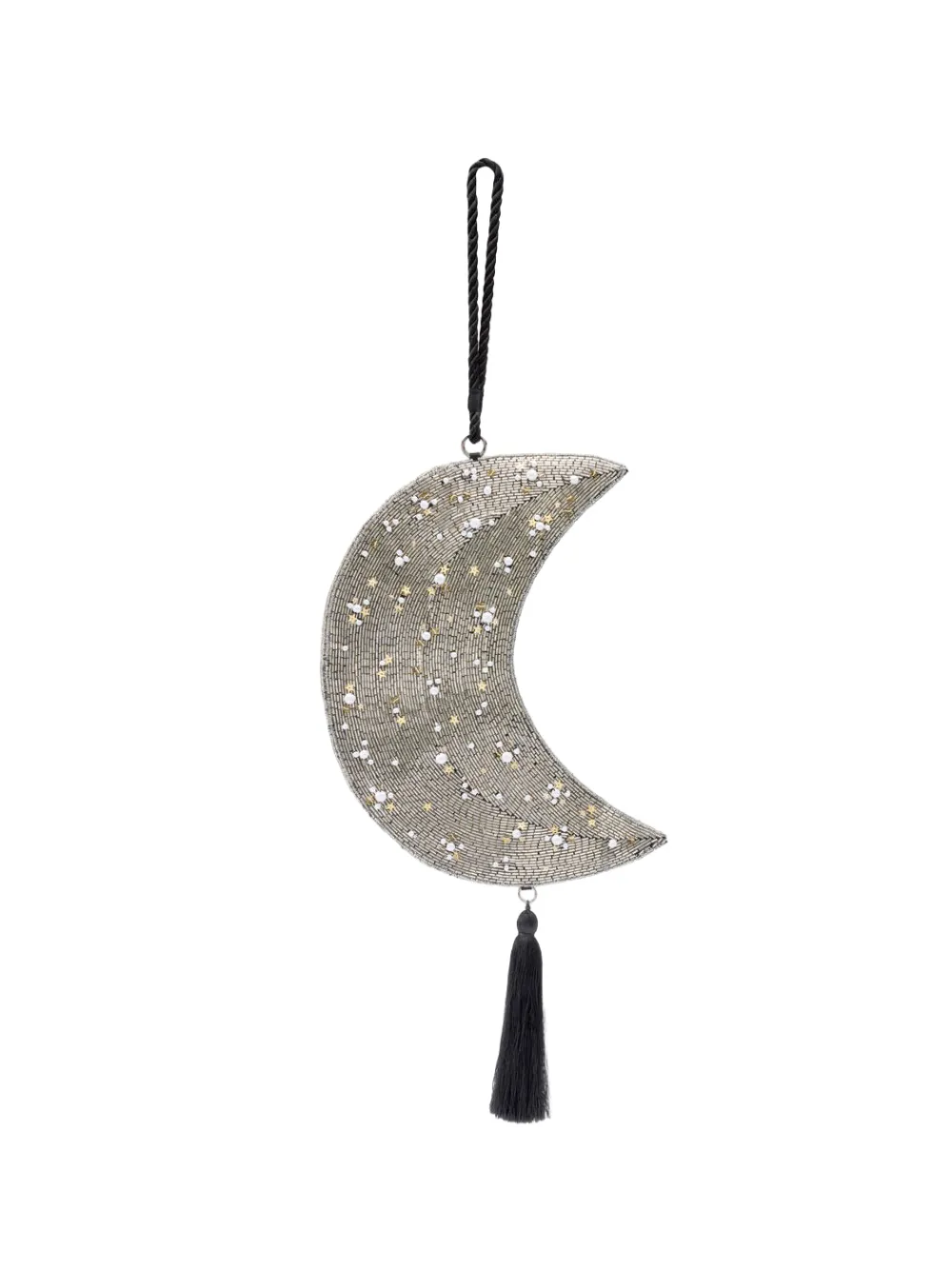 Simon Miller beaded crescent wristlet bag - Silber