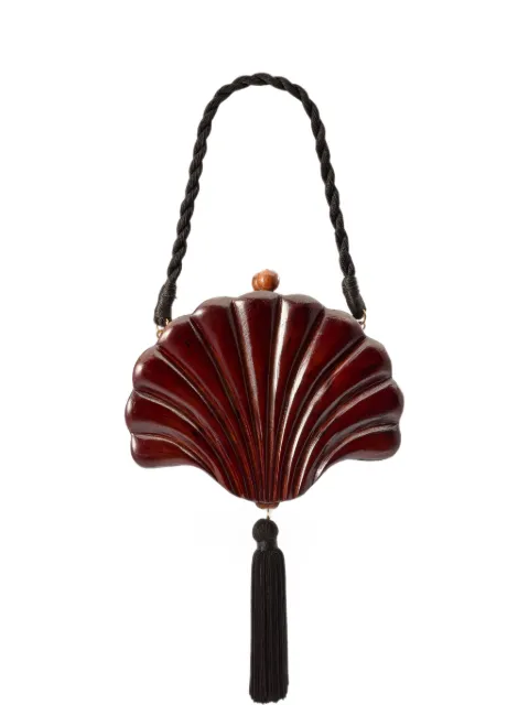 Simon Miller Concha carved clutch bag