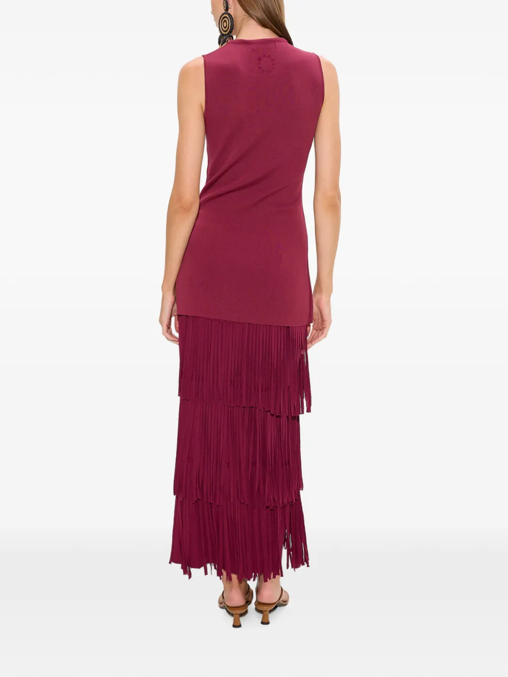 Simon Miller Dara gebreide top met wikkeldetail Rood