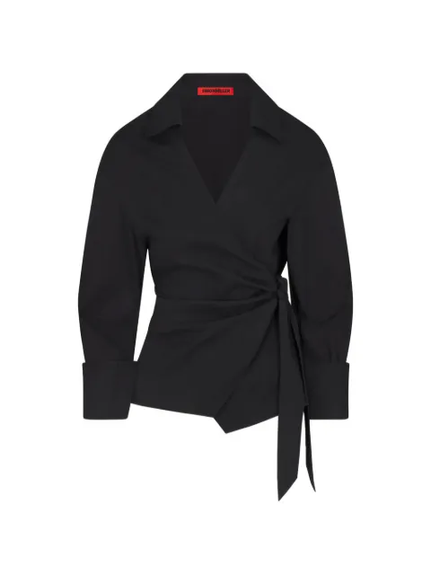 Simon Miller Anya poplin wrap blouse