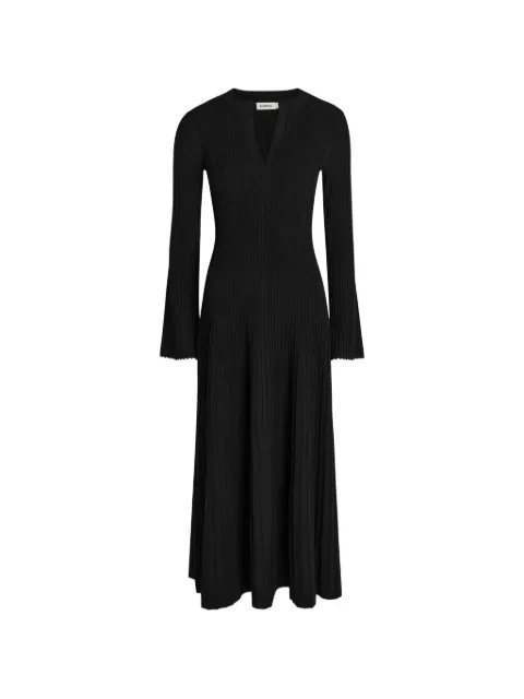 SIMKHAI vestido tejido de canalé manga larga