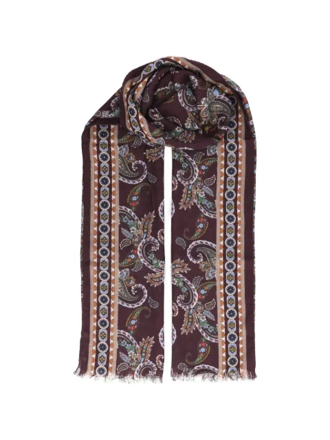 Al Duca D’Aosta 1902 paisley-print wool scarf