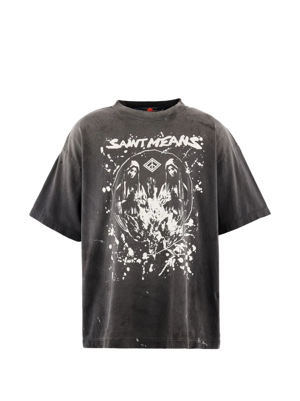 SAINT MXXXXXX x Black Means T-shirt con stampa grafica - Nero