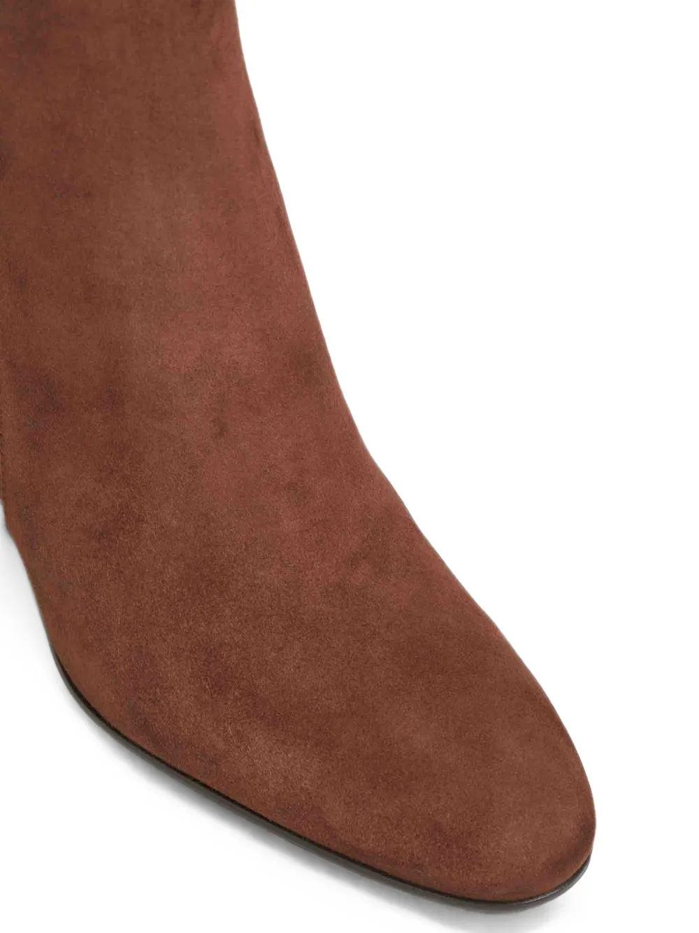 Gianvito Rossi suede block-heel ankle boots Bruin