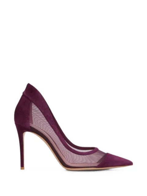 Gianvito Rossi pumps med mesh-paneler