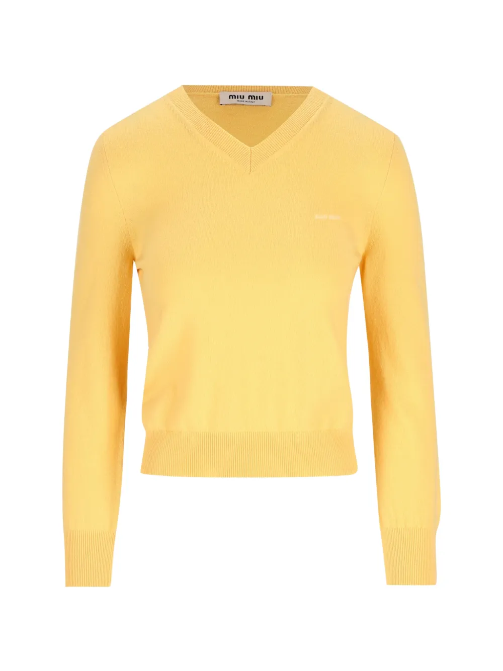 Miu Miu V-neck wool cardigan - Giallo