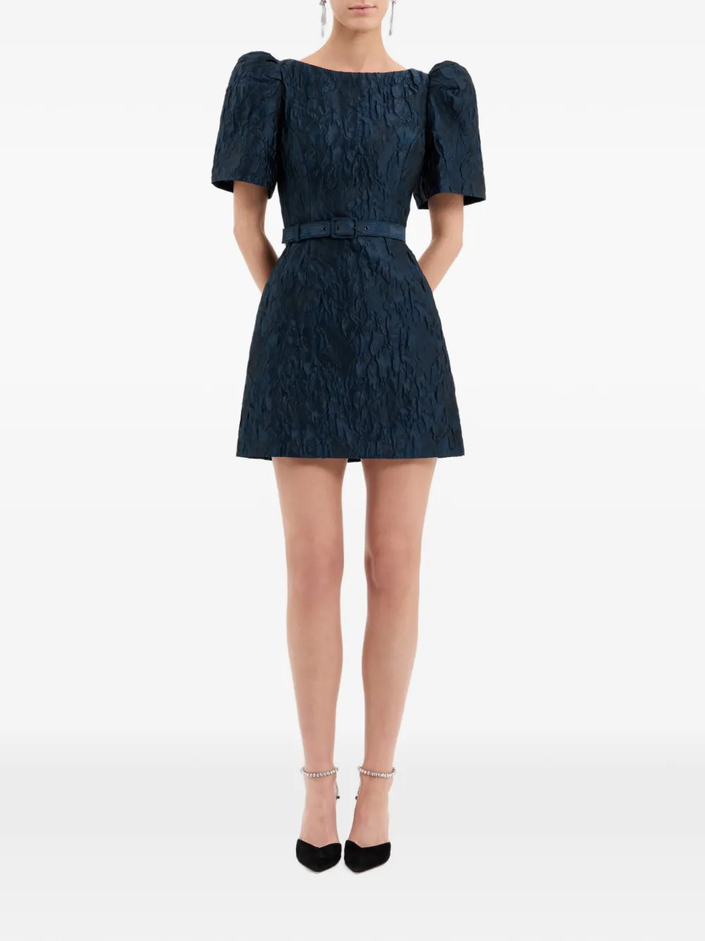 Rebecca Vallance Cascades mini-jurk Blauw