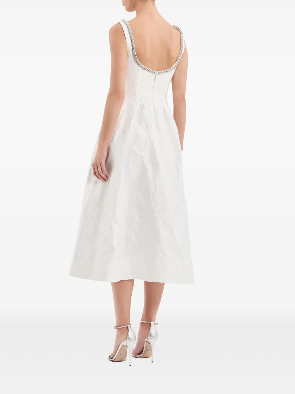 Rebecca Vallance Revolution midi-jurk Wit