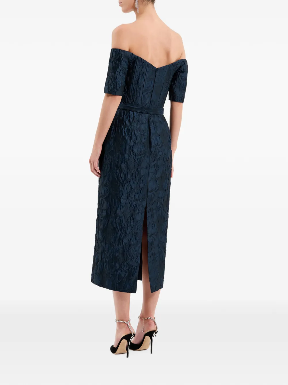 Rebecca Vallance Cascades midi-jurk Blauw