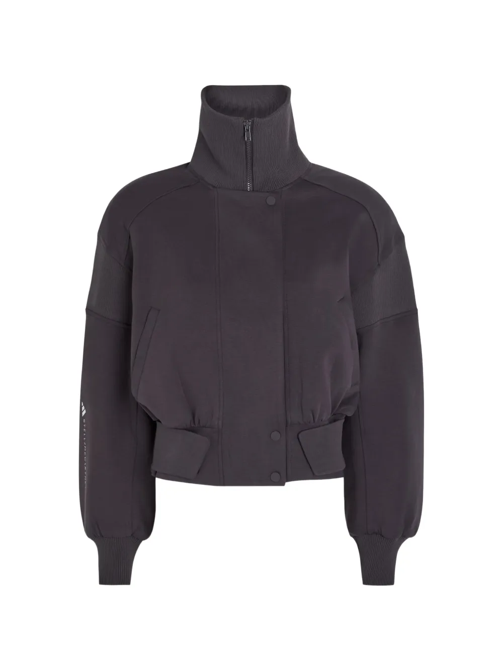 Adidas by Stella McCartney x Stella McCartney Stadium jack met hoge hals en vlakken Paars