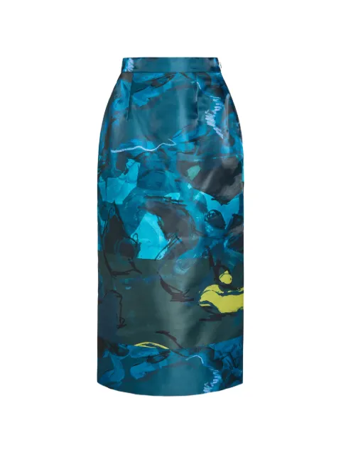 Roksanda Irma printed pencil midi skirt