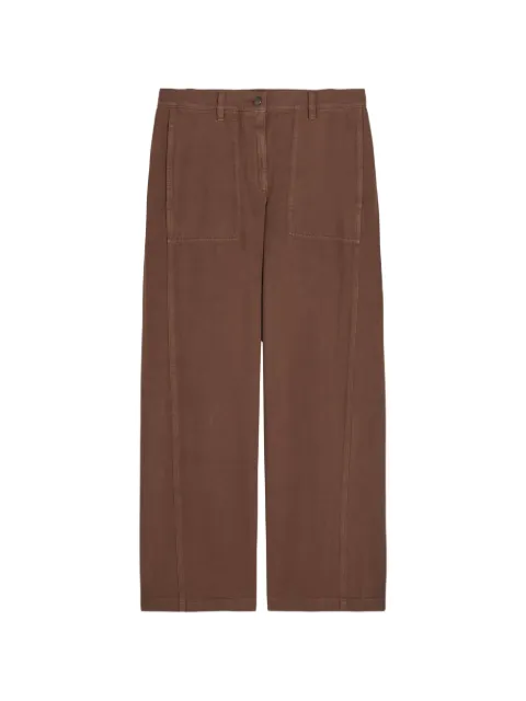 Eileen Fisher patch-pocket straight-leg trousers