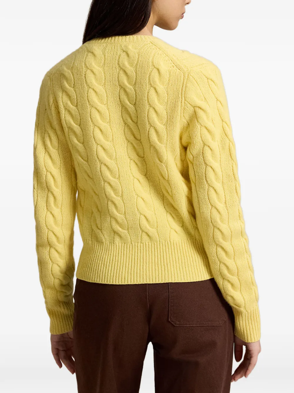Polo Ralph Lauren Kabelgebreid vest Geel