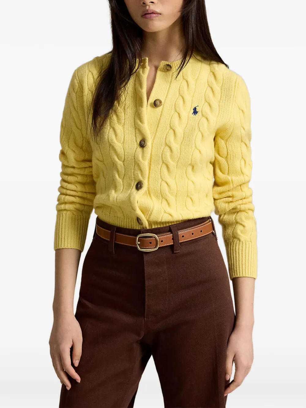 Polo Ralph Lauren Kabelgebreid vest Geel