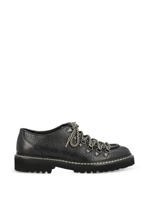 Doucal's grained-leather lace-up Derby shoes