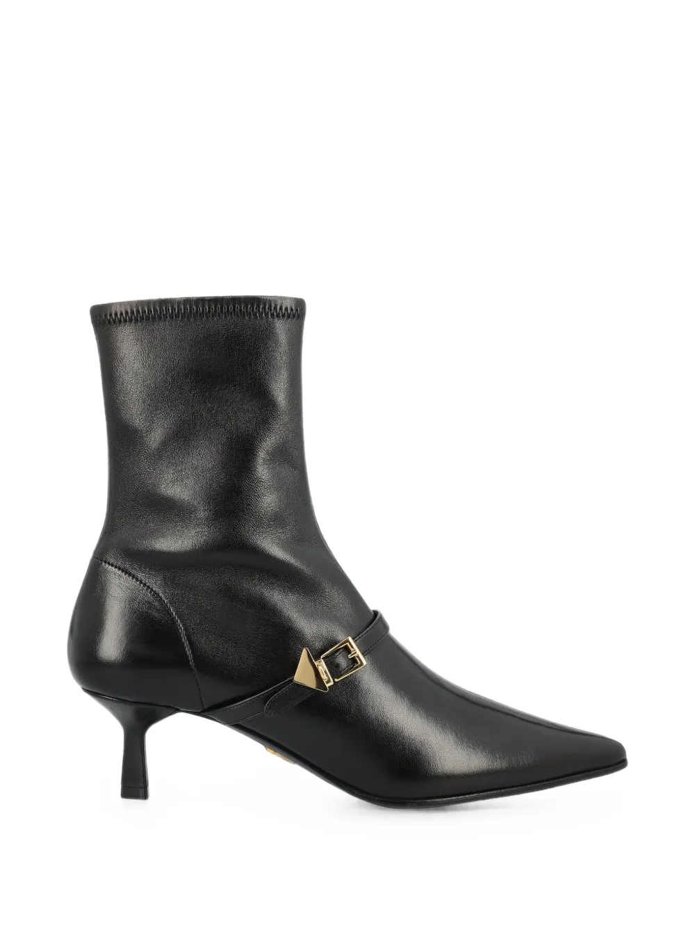 Prada stretch nappa leather booties - Nero