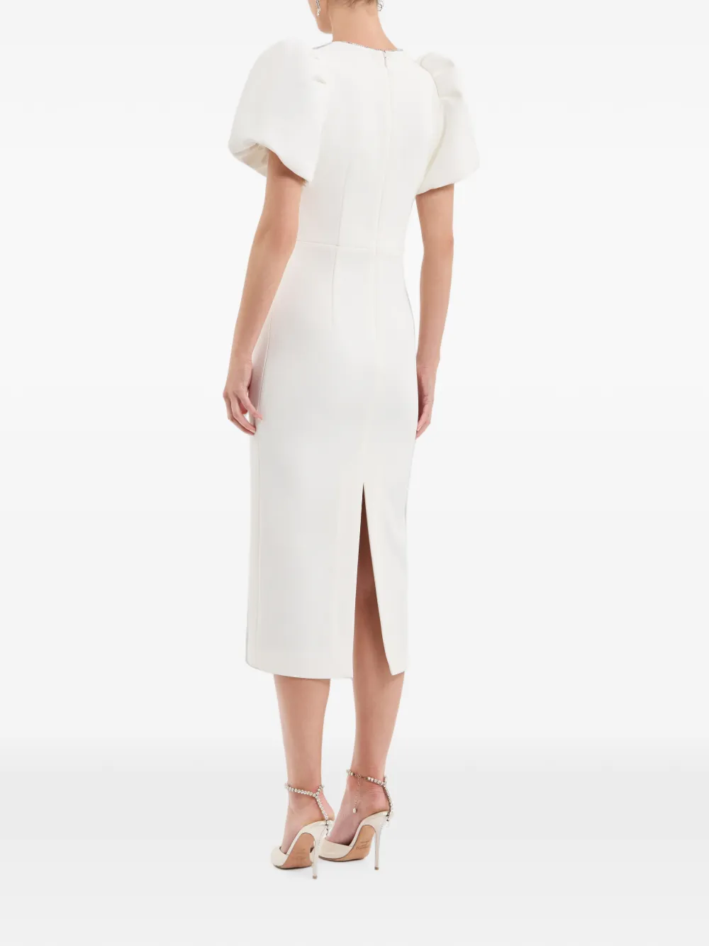 Rebecca Vallance Dreamer midi-jurk Beige