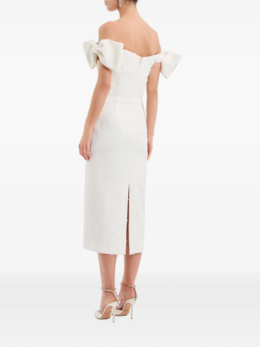 Rebecca Vallance Mariee midi-jurk Wit