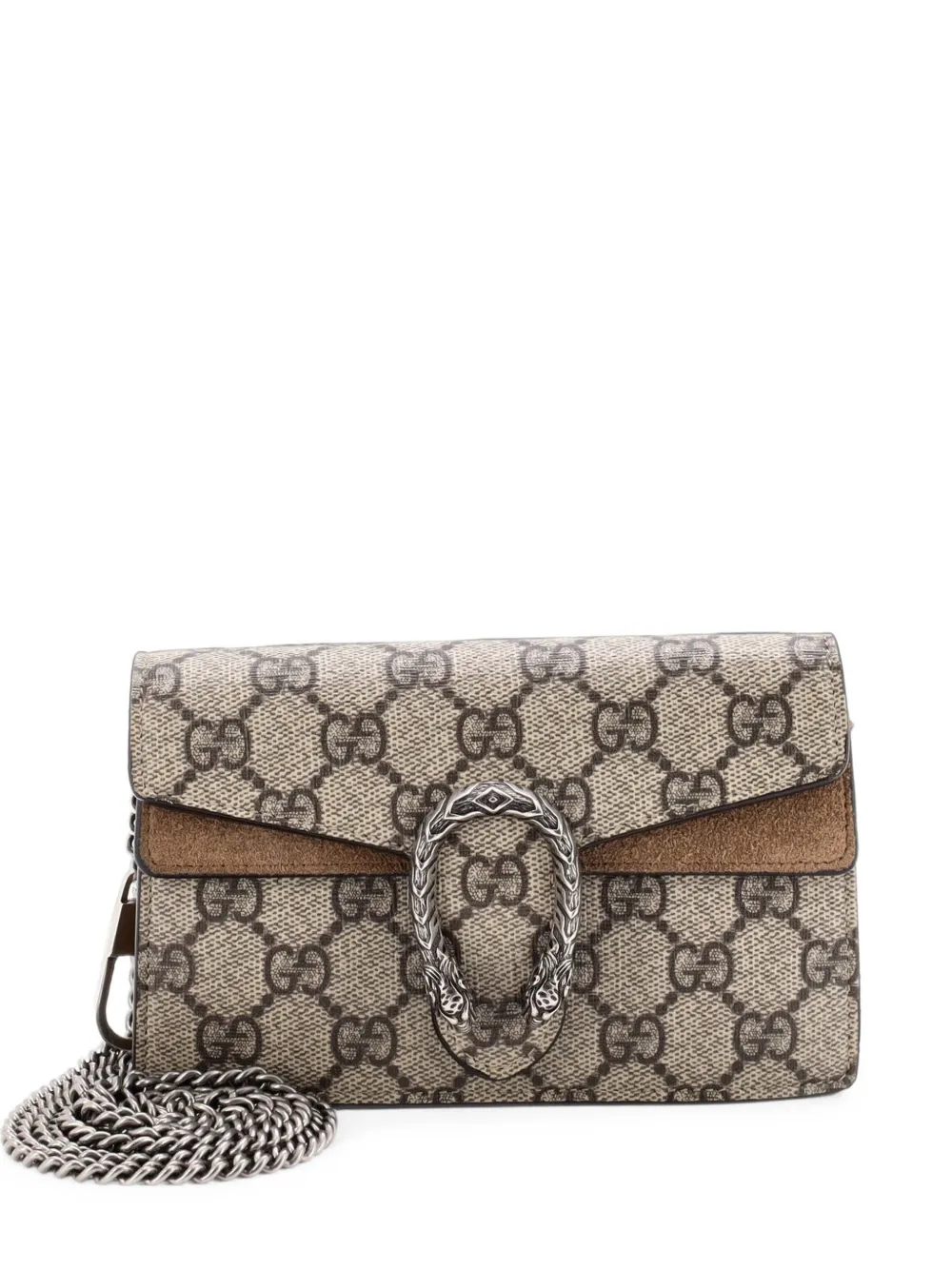 Gucci Pre-Owned Dionysus Bag GG Coated Canvas Super Mini crossbody bag - Marrone