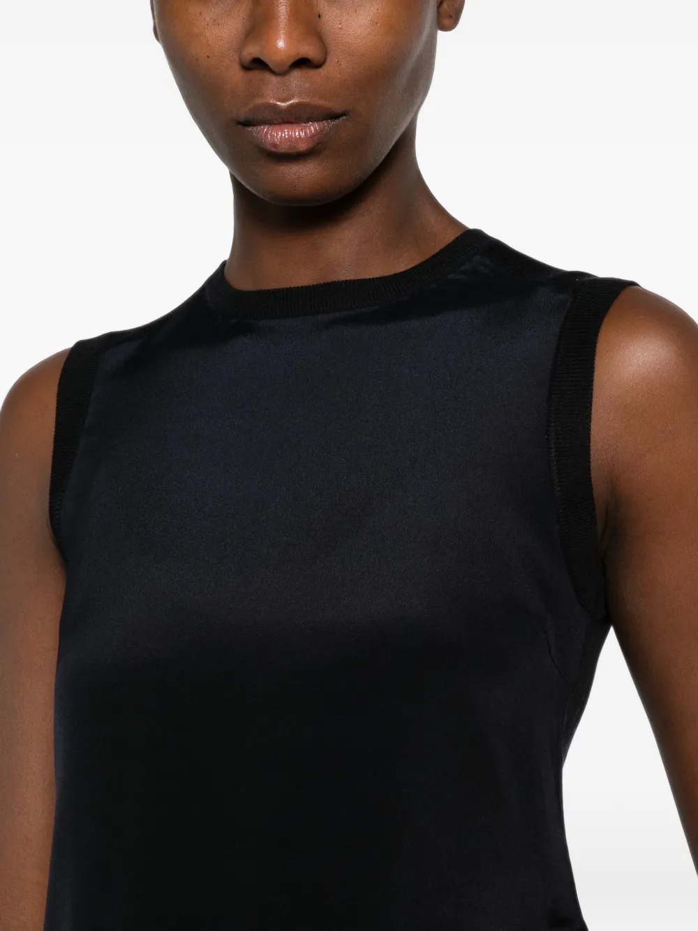 Max Mara Ginseng mouwloze top Blauw