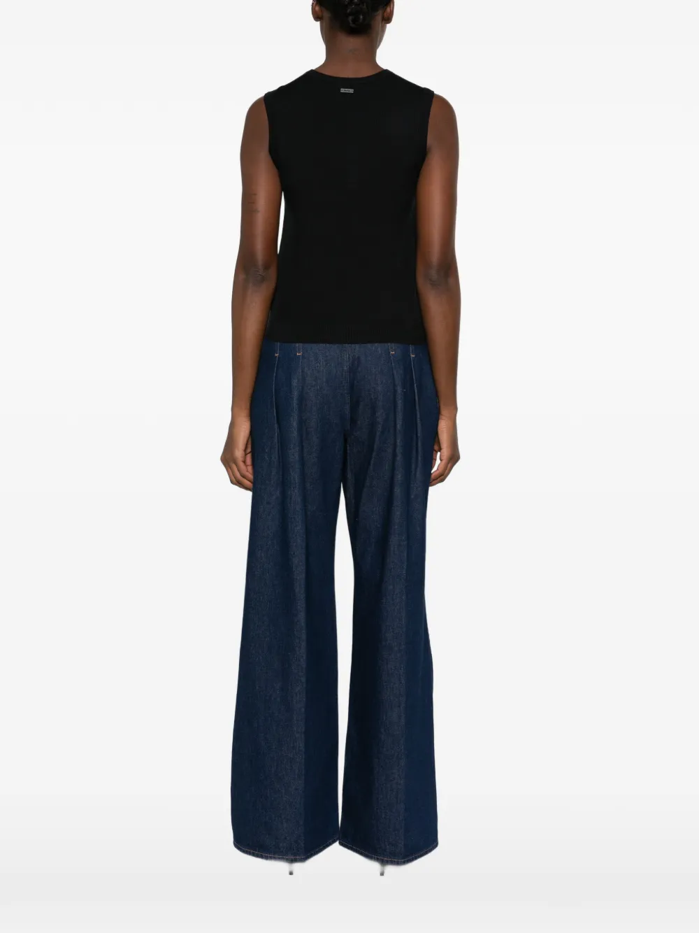 Max Mara Ginseng mouwloze top Blauw