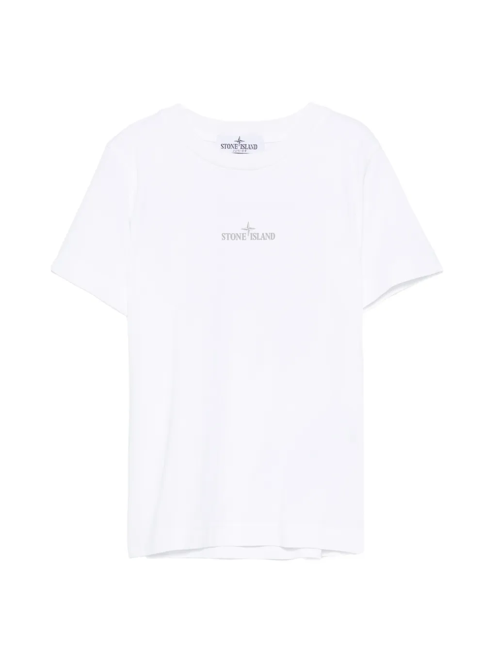 Stone Island Junior logo-print T-shirt - Bianco