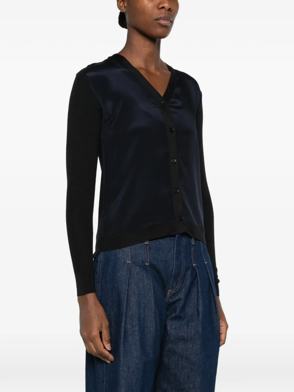 Max Mara Ninfee vest van zijdemix Blauw