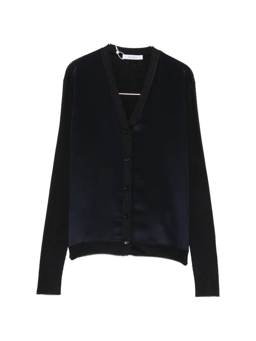 Max Mara Ninfee silk-blend cardigan - Blu
