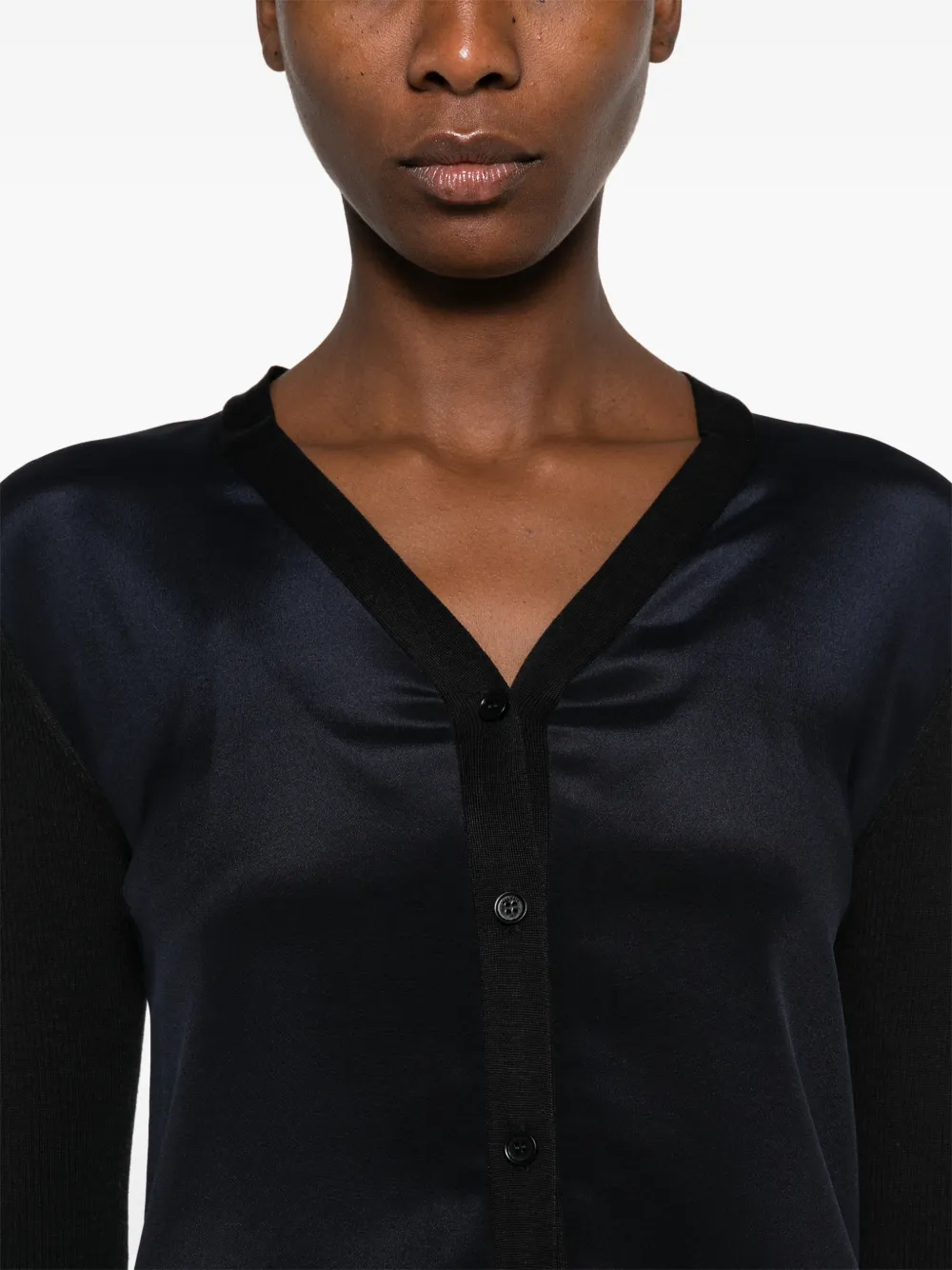Max Mara Ninfee vest van zijdemix Blauw