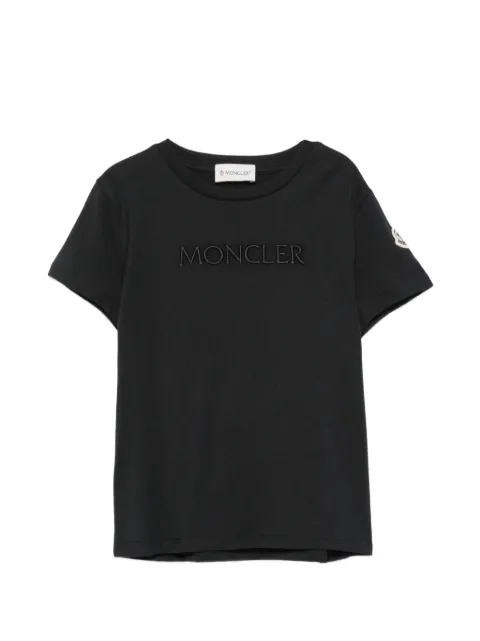 Moncler Enfant T-shirt med logobroderi