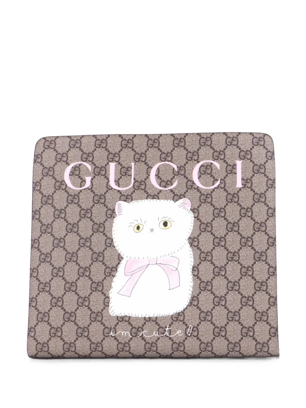 Gucci Pre-Owned Children's Printed GG Coated Canvas with Leather Medium tote bag - Marrone