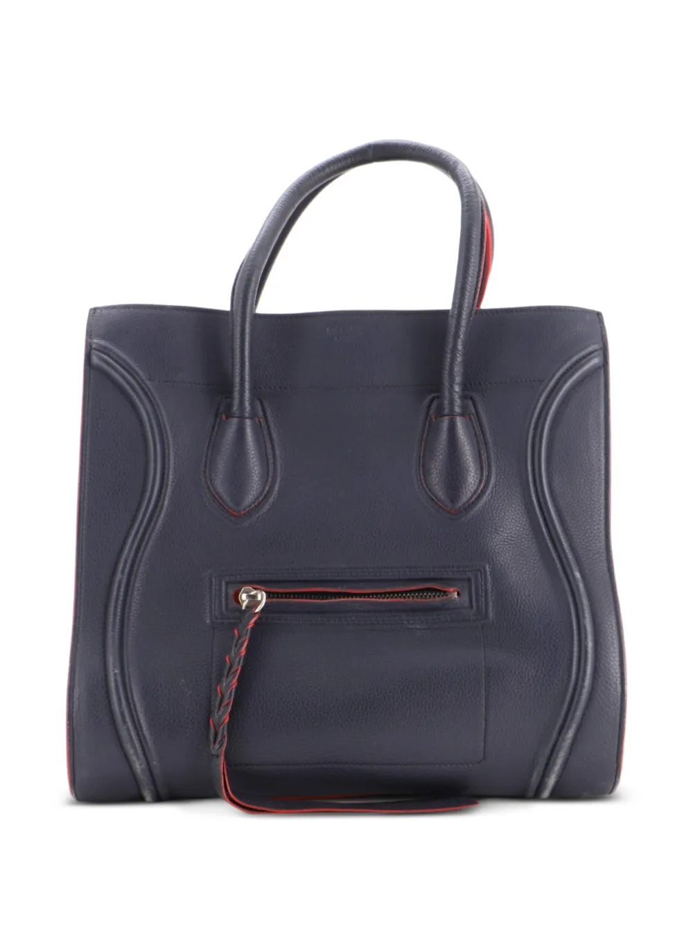 Celine Pre-Owned Phantom Bag Grainy Leather Medium tote bag - Blu