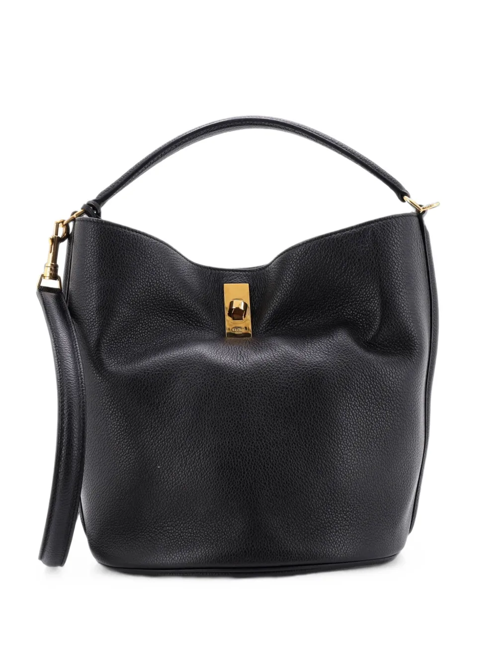 Celine Pre-Owned 16 Bag Leather bucket bag - Schwarz