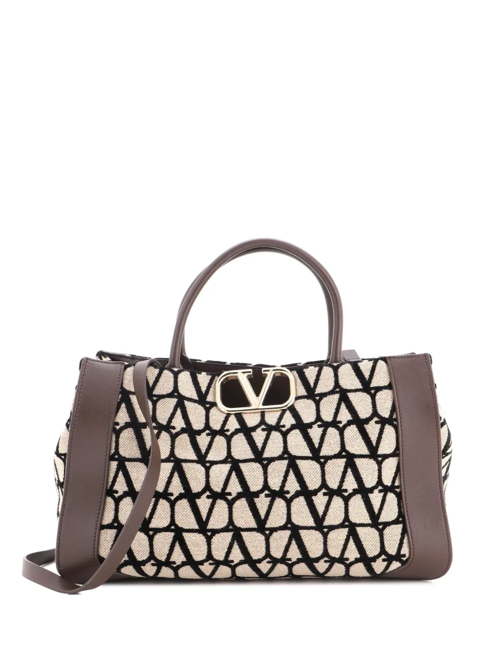 Valentino Garavani Pre-Owned Borsa shopper VLogo - Marrone