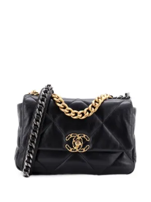 CHANEL Pre-Owned 19 キルティング ショルダーバッグ | ブラック