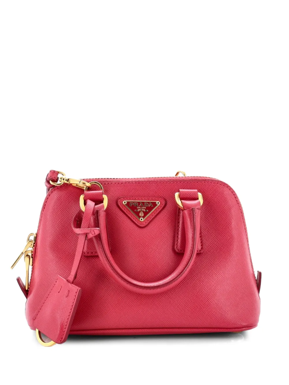 Prada Pre-Owned Promenade Bag Saffiano Leather Mini crossbody bag - Rosa