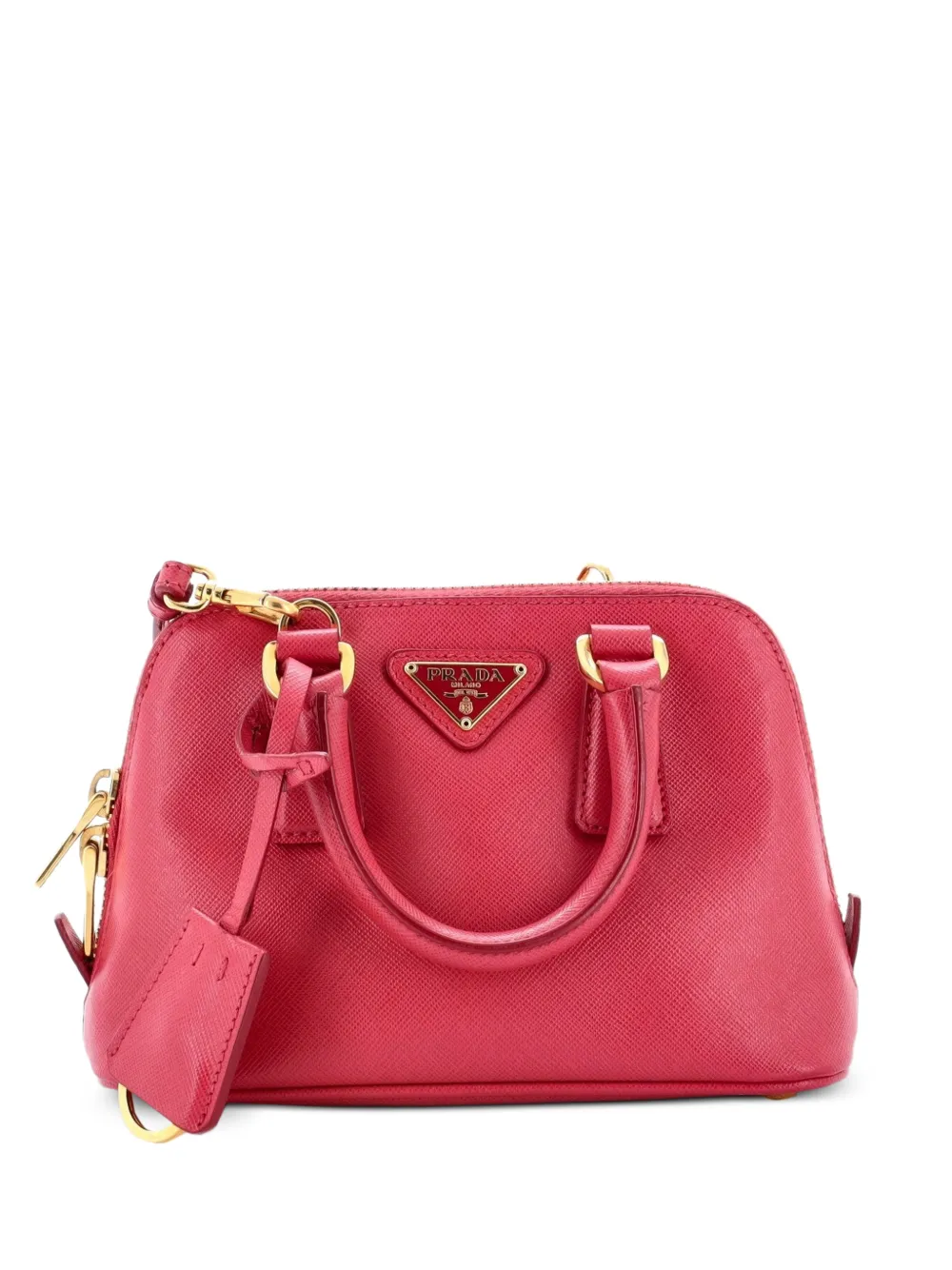 Prada Pre-Owned Promenade Bag Saffiano Leather Mini crossbody bag - Rosa