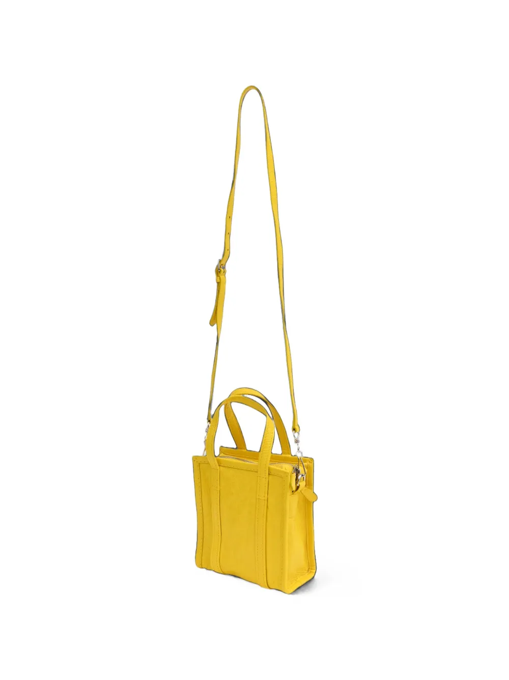 Balenciaga Pre-Owned 2025 XXS Bazar leather tote bag - Gelb